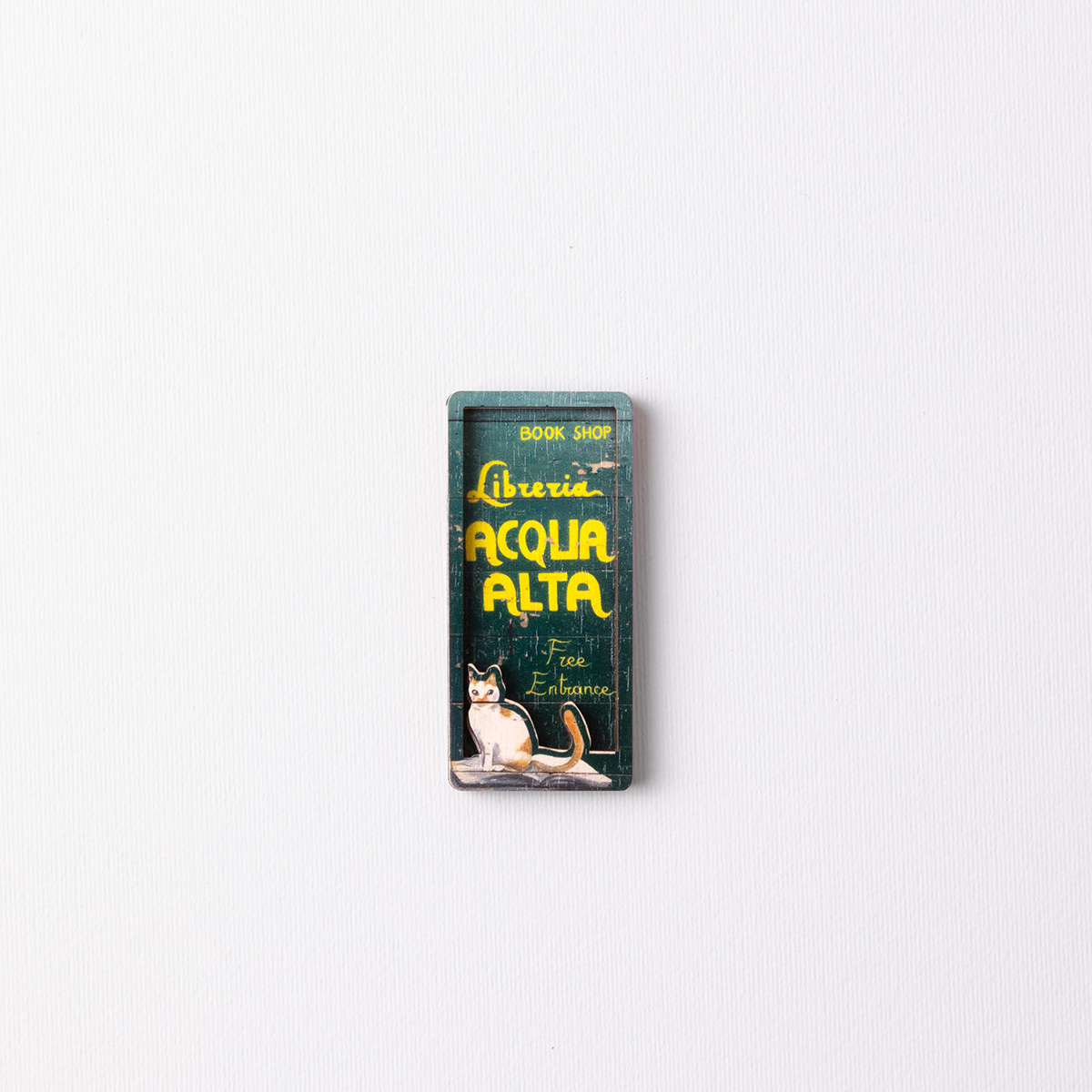 Magneti | Libreria Acqua Alta Magnete "La porta di Coco" con cornice in rilievo - fronte - Libreria Acqua Alta Venezia
