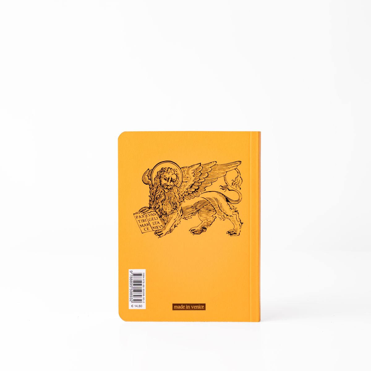 Back cover of A Brief History of Venice featuring the winged lion of St. Mark, the ISBN, and the price