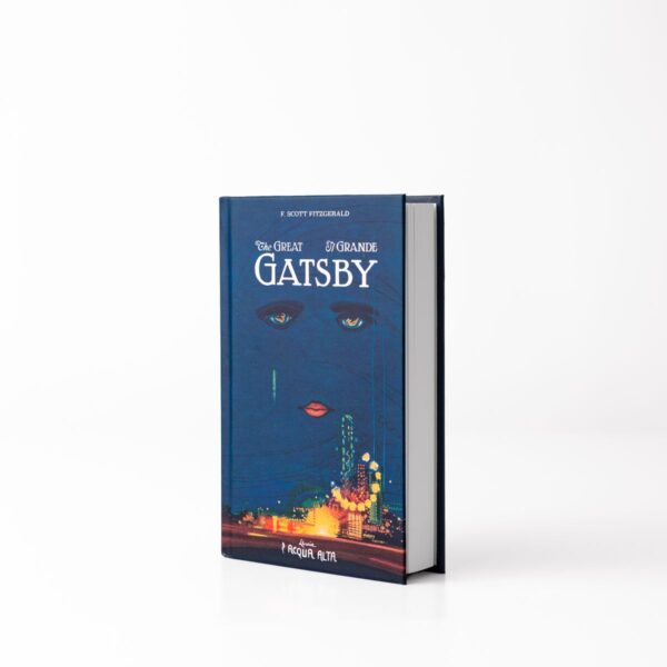 The Great Gatsby - Copertina F. Scott Fitzgerald Full cover of "The Great Gatsby" by F. Scott Fitzgerald, Libreria Acqua Alta edition, viewed from a perspective angle