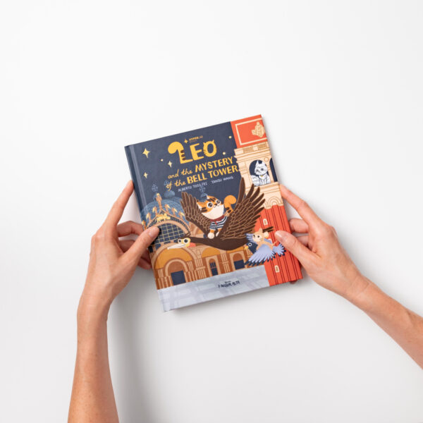 Book: Leo and the Mystery of the Bell Tower (paperback), illustrated hardback, Venice