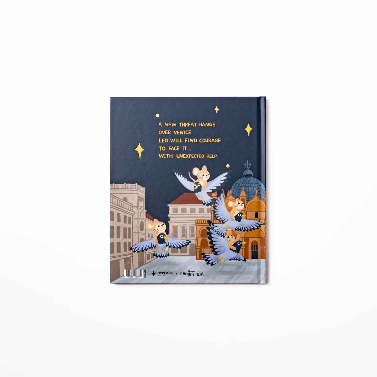 Leo and the Mystery of the Bell Tower – back cover, a children’s book set in Venice
